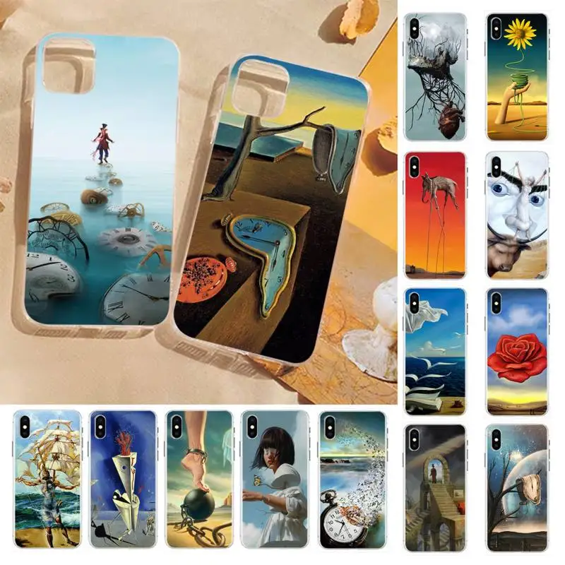 YNDFCNB Сальвадор Дали художественный чехол для телефона iPhone 11 12 13 mini pro XS MAX 8 7 6 6S Plus X