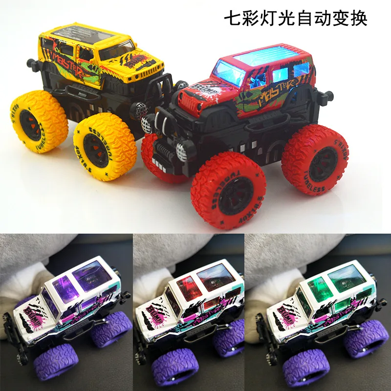 

Big Foot off-Road Vehicle CHILDREN'S Toy Warrior Alloy Sound And Light Door Opening Collision Transformation Big Foot Blame Clim