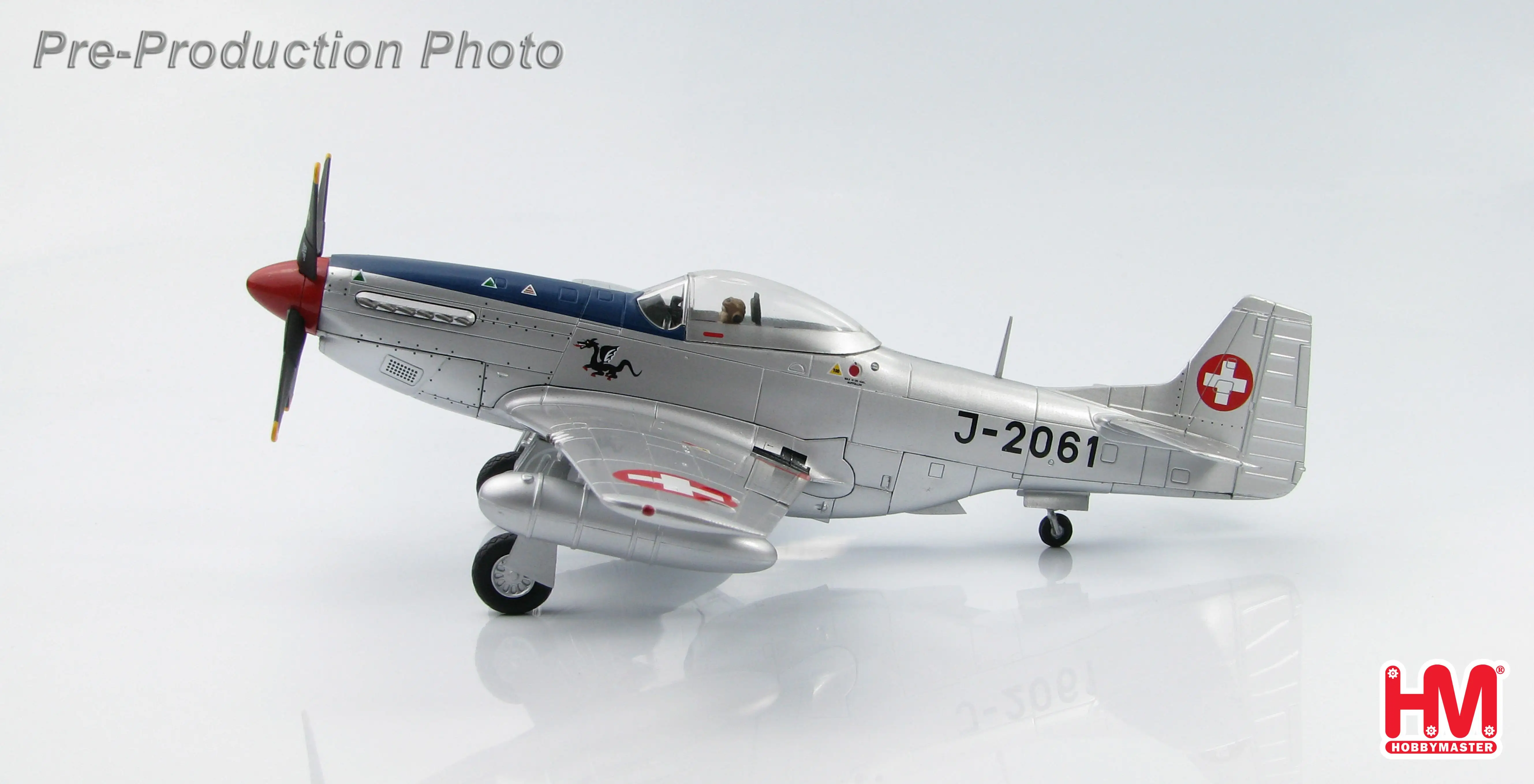 Хобби мастер P-51D Мустанг J-2061 кулак 16 швейцарских ВВС Sept 1949 1/48 литье под давлением модель самолета