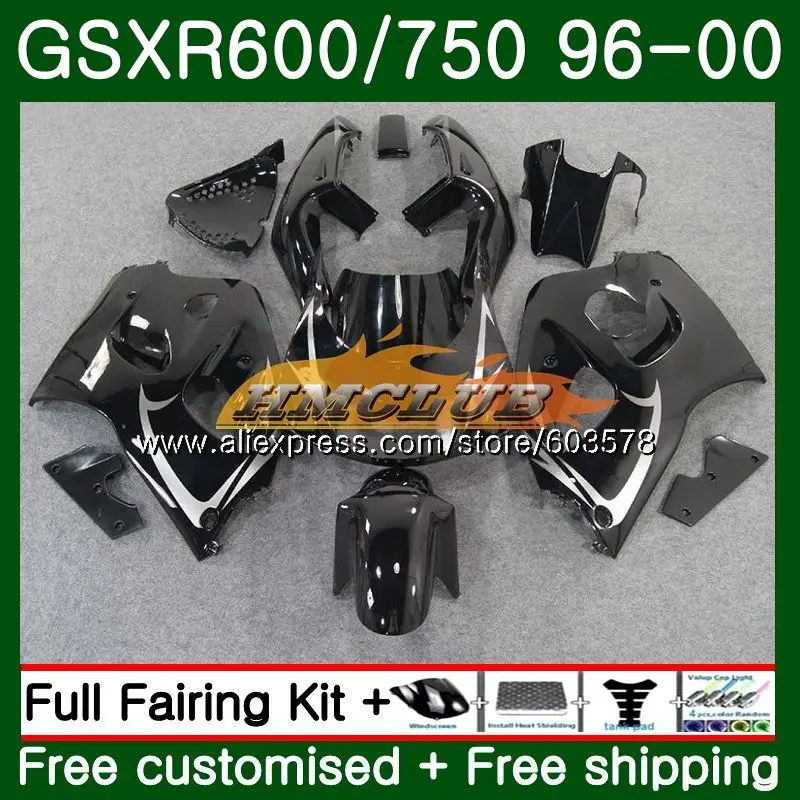 Корпус для Suzuki srad GSXR600 1996 1997 1998 1999 2000 Лидер продаж красивые черные сапоги; 1CL. 48 GSXR750 GSX-R600 GSXR 750 600 96 97 98 99 00 обтекателя - Цвет: No. 1