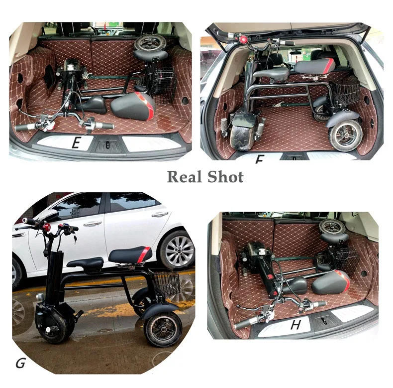 New Electric Motorcycle Adult Three Wheels Electric Scooters Single Motor 450W 60V Portable Powerful Electric Scooter With Seat (12)