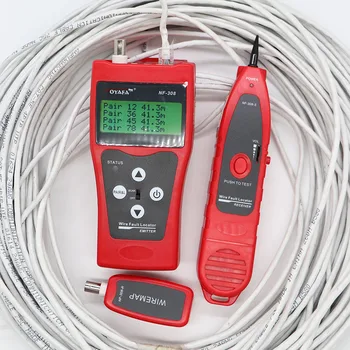 

NF-308 LAN Network Cable Tester Telephone Wire Tracker for Cat5e Cat6e RJ45 Coacial BNC RJ11 Line Finder NF-308R