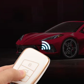 TPU Car Smart Key Fob Cover per VW PASSAT B8 Arteon Atlas New Jetta Skoda Kodiaq Superb A7 accessori Auto Auto portachiavi - TPU Car Smart Key Fob Cover per VW PASSAT B8 Arteon Atlas New Jetta Skoda