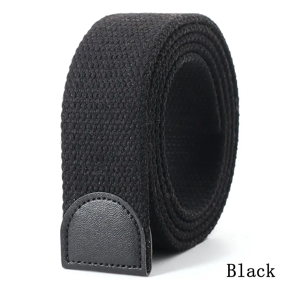 Mens Canvas Outdoor Tactical Canvas Belt Accessories Separate Belt Width 3.8cm Thickness 4mm Men's Belt Women's Belt (No Buckle)