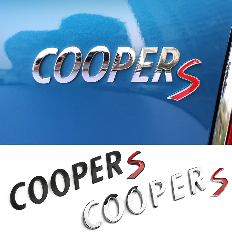 

For Mini Cooper Accessories S R56 JCW R50 R53 F56 F55 R60 F54 R58 R57 R52 R55 F57 F60 Countryman Clubman 3D Metal Car Stickers