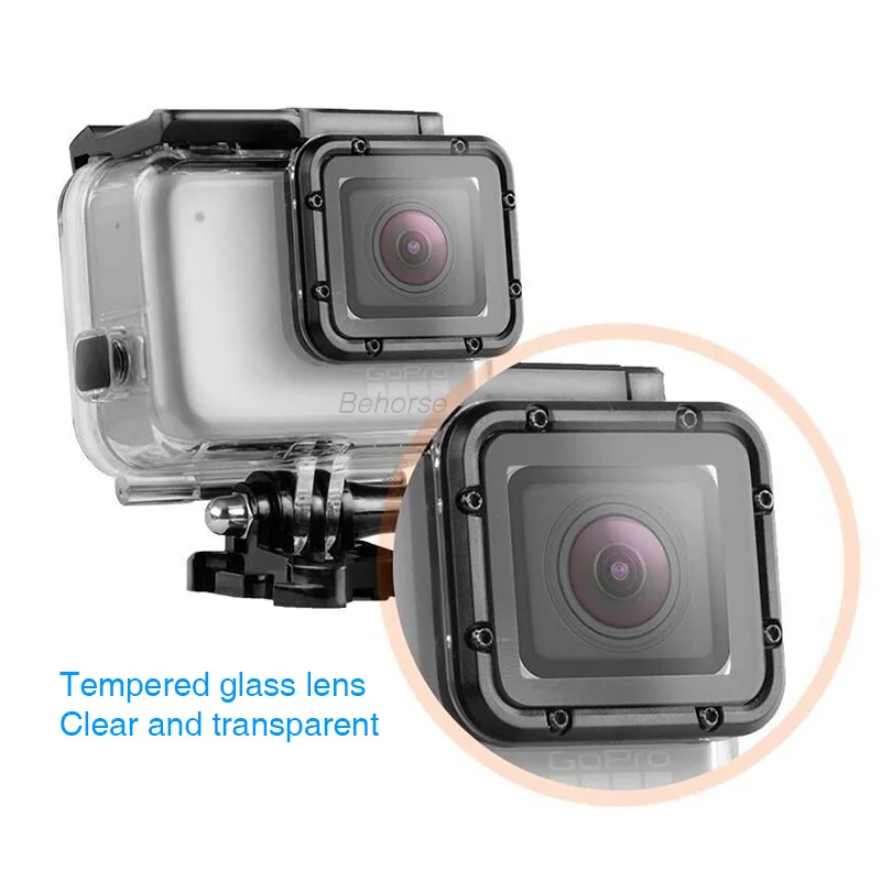 60 м подводный водонепроницаемый чехол для Gropo Hero 7 экшн-камеры защитный корпус крышка оболочка рамка для GoPro аксессуары