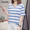 Good Value T-Shirt Plus-Size Women Summer Cotton Short-Sleeve Daily-Top V-Neck Classic Basic Dot 1005002230329206