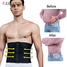 VASLANDA, мужской пояс-корсет, поясничный тренажер, формирователь тела, фитнес-сауна, пояс для пота, Корректирующее белье, сжигание жира, нижнее белье для похудения