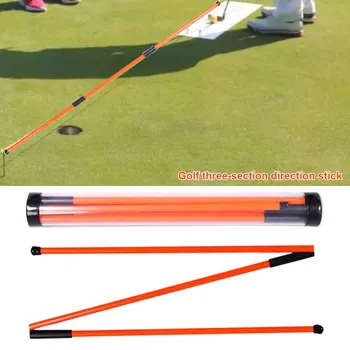 

Direction Skills Portable Auxiliary Three Fold Training Equipment Club Golf Indicator Stick Putter Durable Alignment Fiberglass