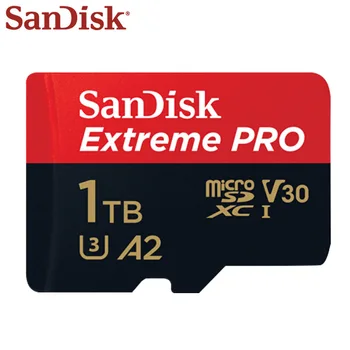 SanDisk 512GB Micro SDXC Card 1TB Flash Card UHS-1 Card TF Card A2 Memory Card 4K U3 V30 C10 High Speed 100% Original 1