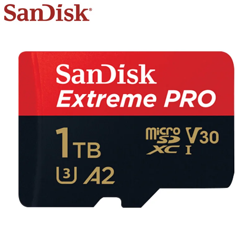 SanDisk 512GB Micro SDXC Card 1TB Flash Card UHS-1 Card TF Card A2 Memory Card 4K U3 V30 C10 High Speed 100% Original