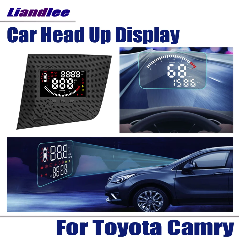 Автомобильный дисплей HUD для Toyota Camry-, безопасный экран для вождения, полнофункциональный БД проектор на лобовое стекло