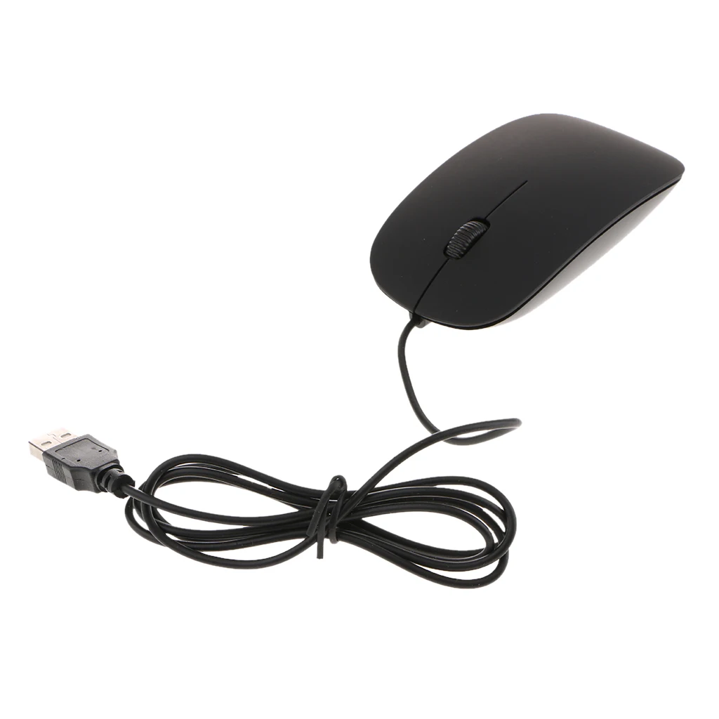 Ultra Slim Wired Optical Mouse 800 1000 1200 1600DPI Office Computer Mice for PC Laptop Desktop USB Wired Mouse PC 2019 New