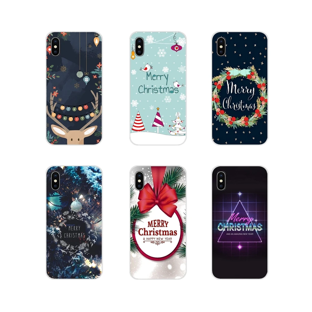 Прозрачный мягкий чехол для Huawei Honor 4C 5C 6X 7 7A 7C 8 9 10 8C 8S 8X 9X 10I 20 Lite Pro Happy New Year merry Christmas |