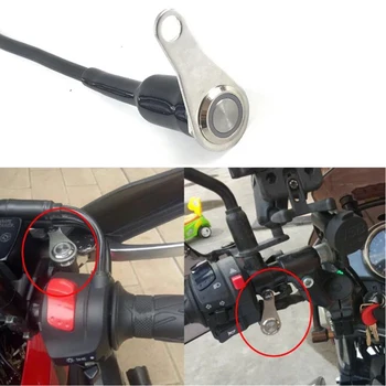 

Handle Mount Motorcycle Switch With Pad Motorbike Adjustable On Off Waterproof Practical Accessories Stainless Steel Led Power
