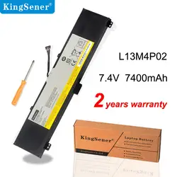 Kingsener bateria de laptop embutida, 7.4v 54wh, tridimensional, para lenovo design y70 flash 121500250, tablet e pc, 7400mah