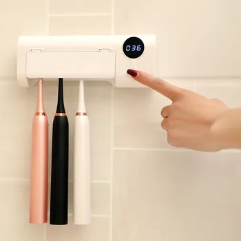

UV Light Toothbrush Holder Tooth Brush Storage Rack Home Bathroom Toothbrushes Cleaning Tool