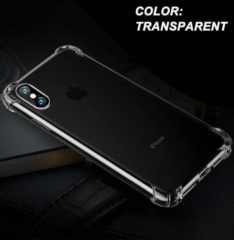 Чехол BoeYink для iPhone XS Max XR, защита телефона, противоударный Роскошный прозрачный мягкий, из ТПУ, защитный чехол для iPhone XS X XR