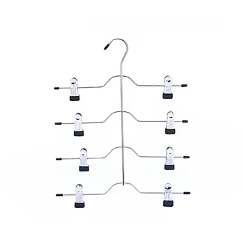 

Multi-functional Pants Rack Shelf Four-layer Clothes Hanger Stainless Steel Sock Underware Drying Rack Wardrobe Pants Hanger