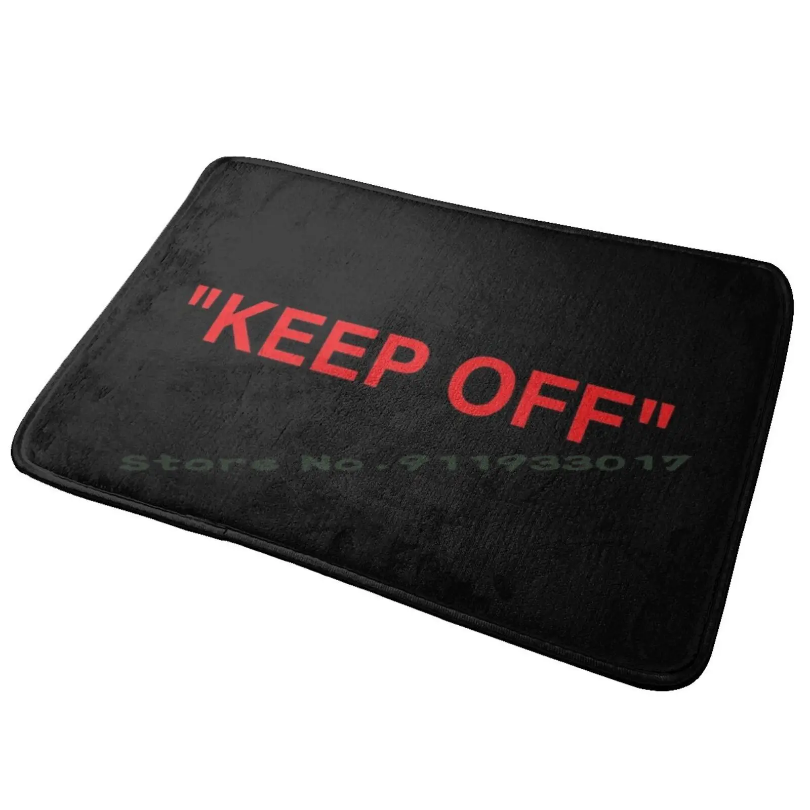 Коврик Keep Off с логотипом-красный коврик для входной двери ванной Ханны Монтана
