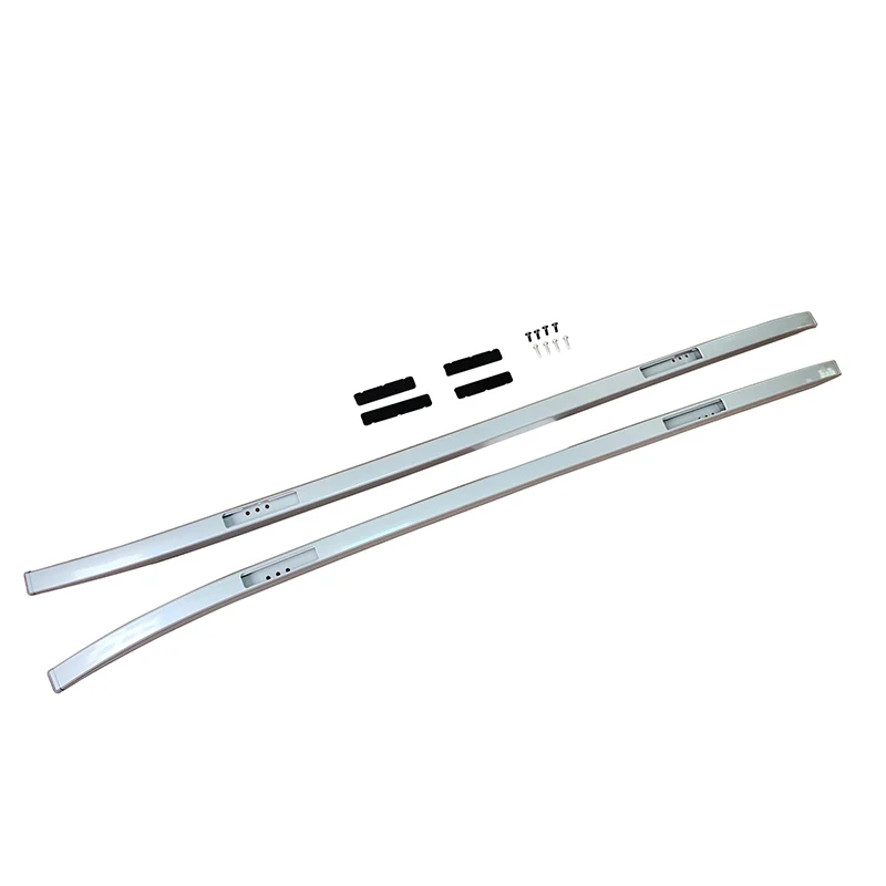 High quality Aluminium alloy screw install side rail bar roof rack for RAV4 19 roof rack - Цвет: Серебристый
