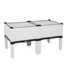 

Hot Sales2Pcs Free Splicing Injection Planting Box White For Garden Graft Box Sapling US Warehouse