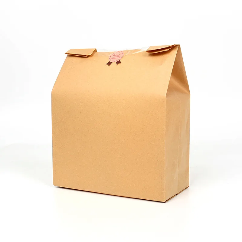 50 Pack Kraft Paper Bread Bags with Clear Window – Oil-Resistant Bakery Packaging Pouch... - SKU KPBB1536 - UGI Packaging