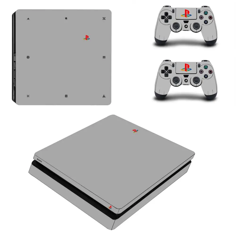 Чистый белый полное покрытие лицевые панели PS4 тонкая кожа Наклейка виниловая для Playstation 4 консоль и контроллер PS4 тонкая кожа Наклейка