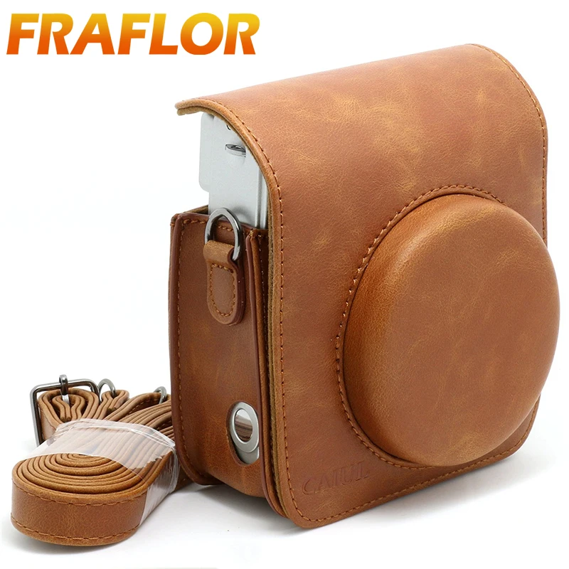 Untuk FUJIFILM Instax Mini Camera Case Kulit PU Tali Bahu Tas