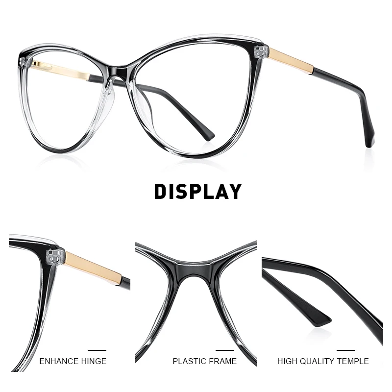 Eyewear Frames Women Retro Cat Eye Glasses Frame