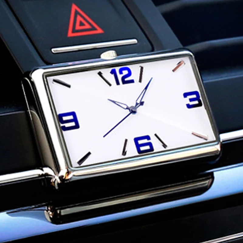 Car Quartz Watch Automobiles Interior Stick On Auto Clock High Grade