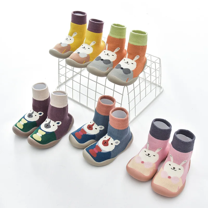 baby toddler shoes non-slip  animal &Patchwork color shoes sock floor shoes Anti-off Foot Socks 41kinds T07 TX01