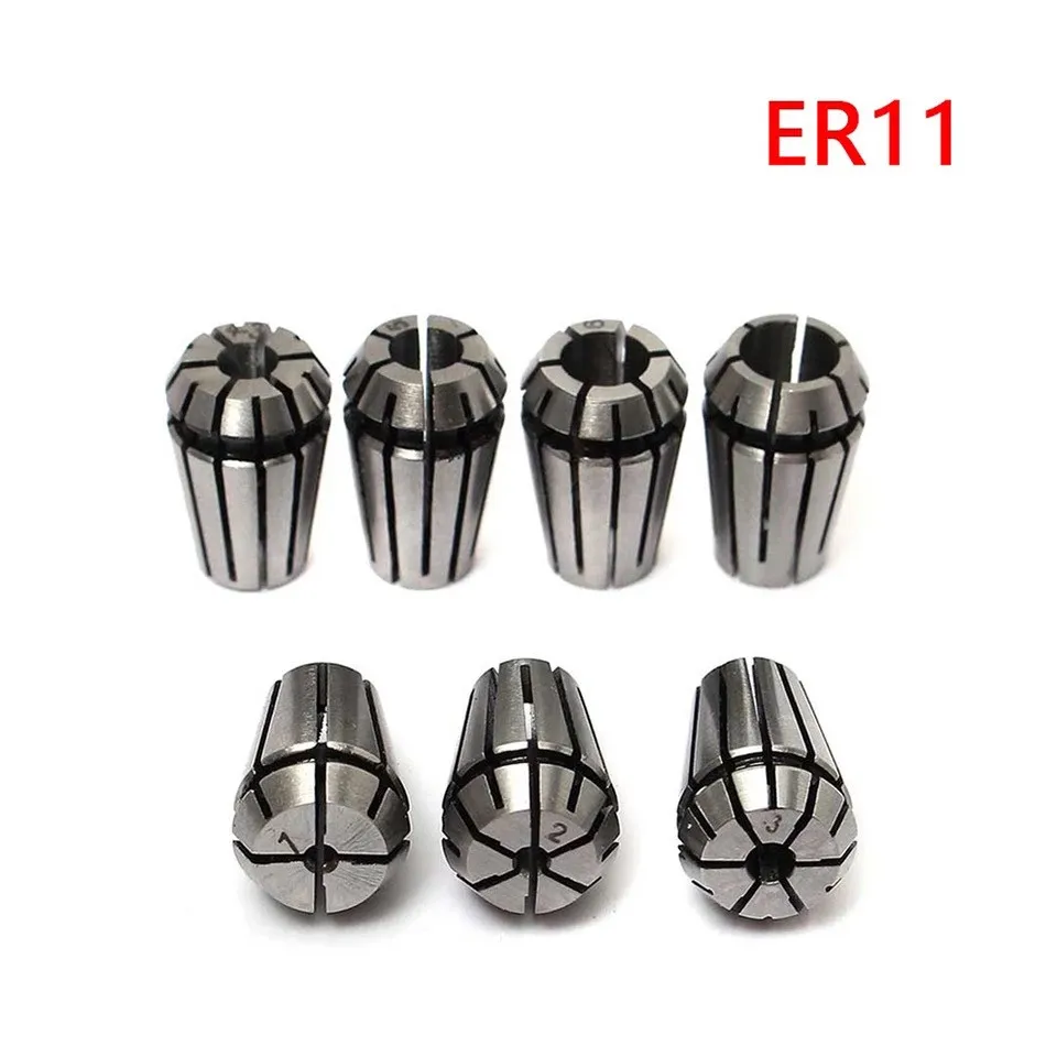 

ER11 1MM-7MM spring collet high precision chuck kit for CNC engraving machine lathe milling tool motor shaft cutter chuck