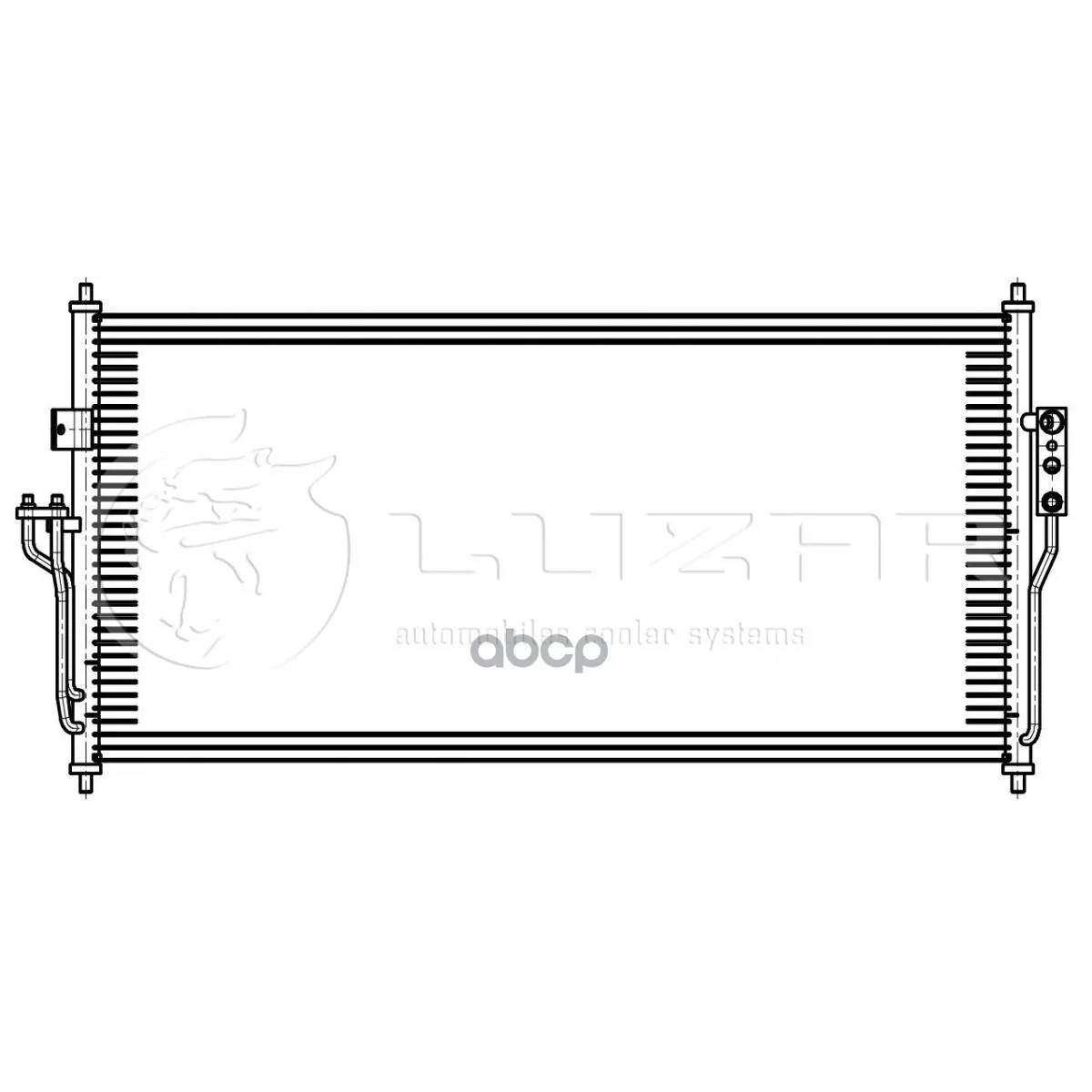 Радиатор Кондиц. А/М Nissan Almera Classic(05-) Luzar Lrac14fc Luzar арт. LRAC14FC