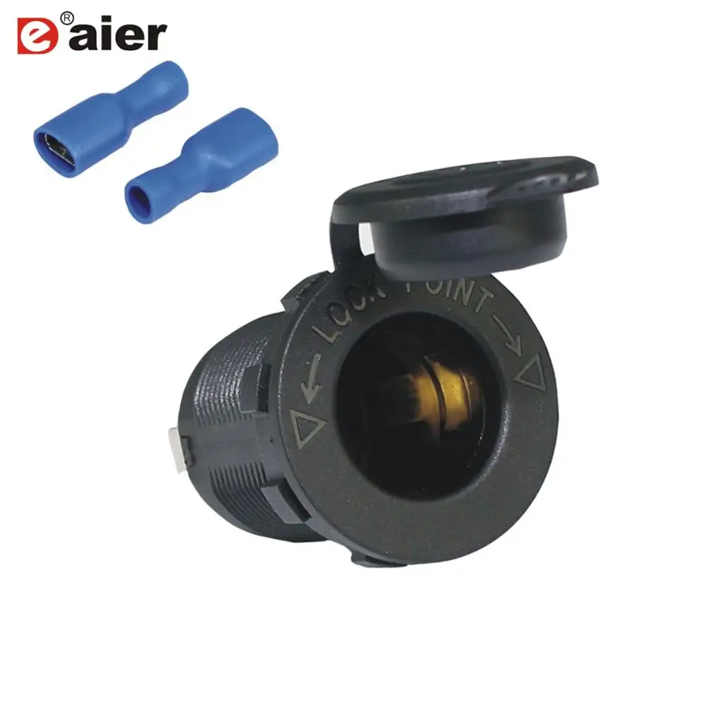 

1PC Cigarette Lighter Socket Car Marine Motorcycle ATV RV Lighter Socket Power Outlet Socket Receptacle 12V Waterproof Plug