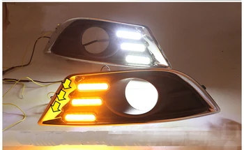 

led daytime running light flowing turn signal blue night mode assembly for chevrolet Epica 2013-14, 2pcs