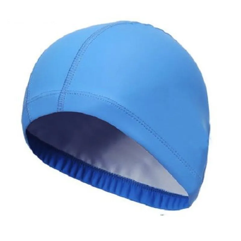 Swimming Caps For Men Women Universal Adult New PU Waterproof Ear Protection Solid Comfortable Travel Diving Essential Items Hat