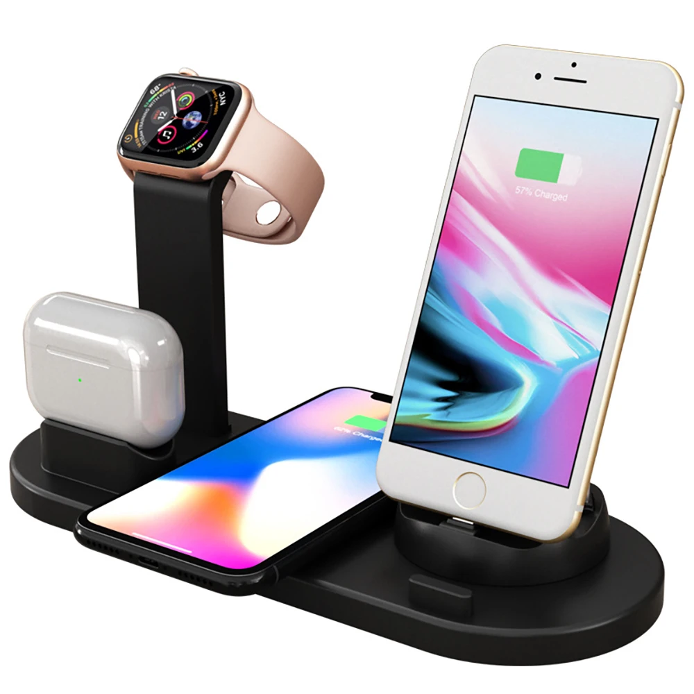 

Best-Tech 4 In 1 Wireless Charging Dock For Iwatch 6 5 4 3 Iphone 12 11 11 X XS XR 8 Airpods Pro 10w Qi Fast Charger Dock