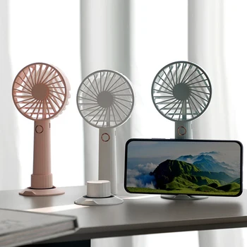 

Portable Mini Handheld Fan Mini Desk Rechargeable Quiet Office USB Rechargeable 3 Wind Speed Adjustable Cooler Fan