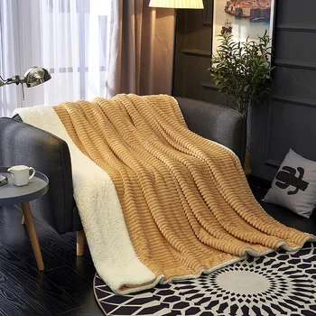 

Solid Color Magic Velvet Lamb Velvet Double Blanket Single Double Cover Blanket Autumn and Winter Blanket Quilt