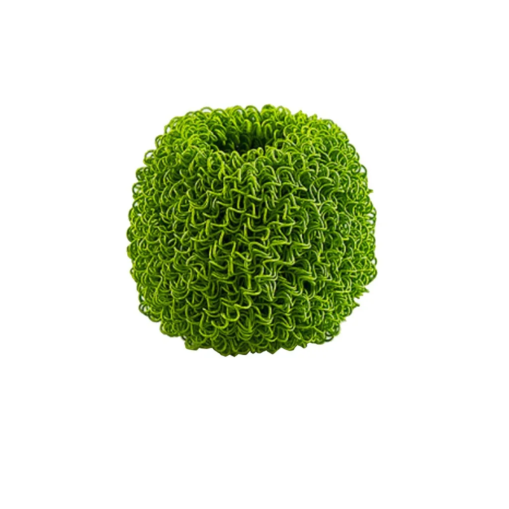 Green Щетка для мытья посуды, не оставляющая царапин, для мытья посуды, тарелки кастрюли, для мытья, из волокнистой стали, для чистки шариков, антибактериальная посудомоечная машина, кухонный очиститель для дома - Цвет: Green