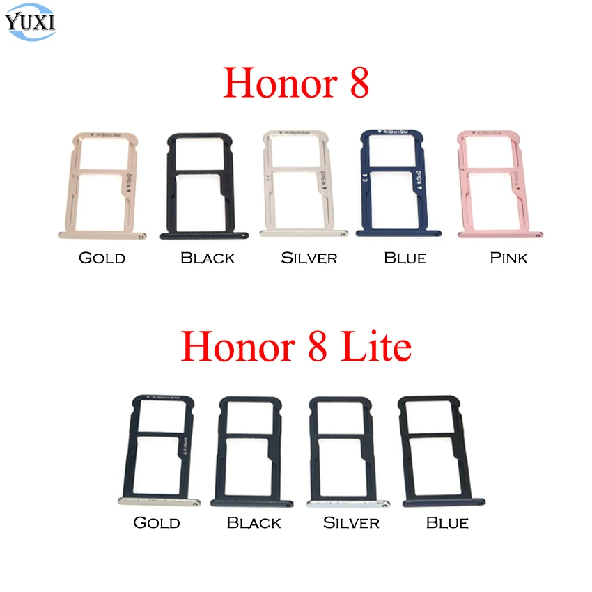 YuXi For Huawei Honor 8 / Lite Micro Sim Card Tray Socket Holder Slot Adapter Replacement Parts | Мобильные телефоны и