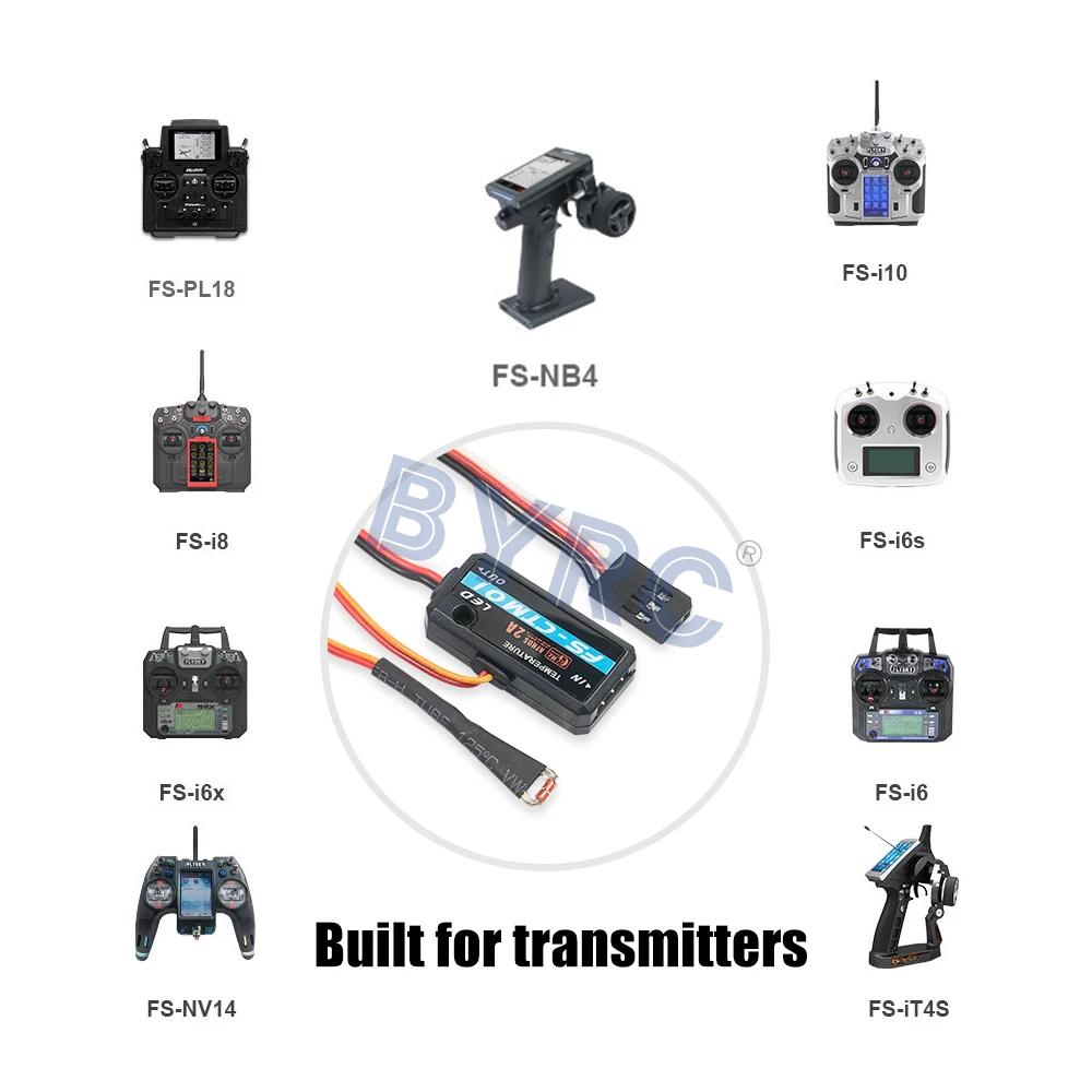 Module Télémétrie Flysky FS-CAT01 - Compatible FS I6/i10/iT4S - Mesure Tension/température/hauteur - Pour Radiocommandes
