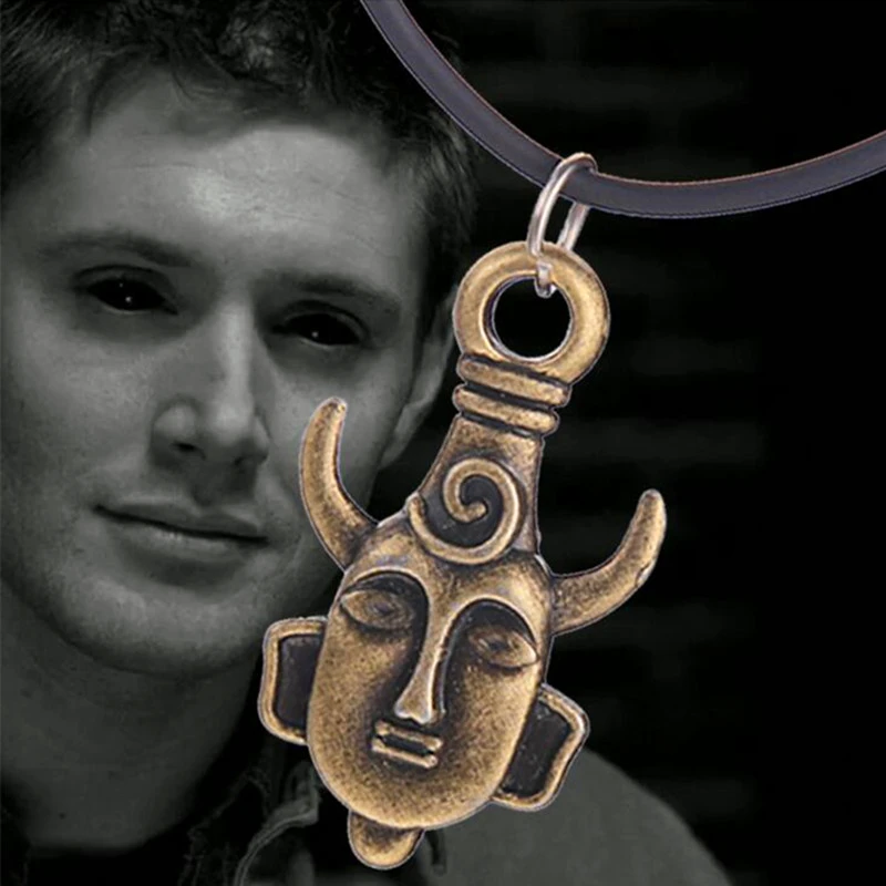 

3 Color Angel Wicca Dean Winchester Jensen Ackles Supernatural amulet pendant necklace Drop Ship