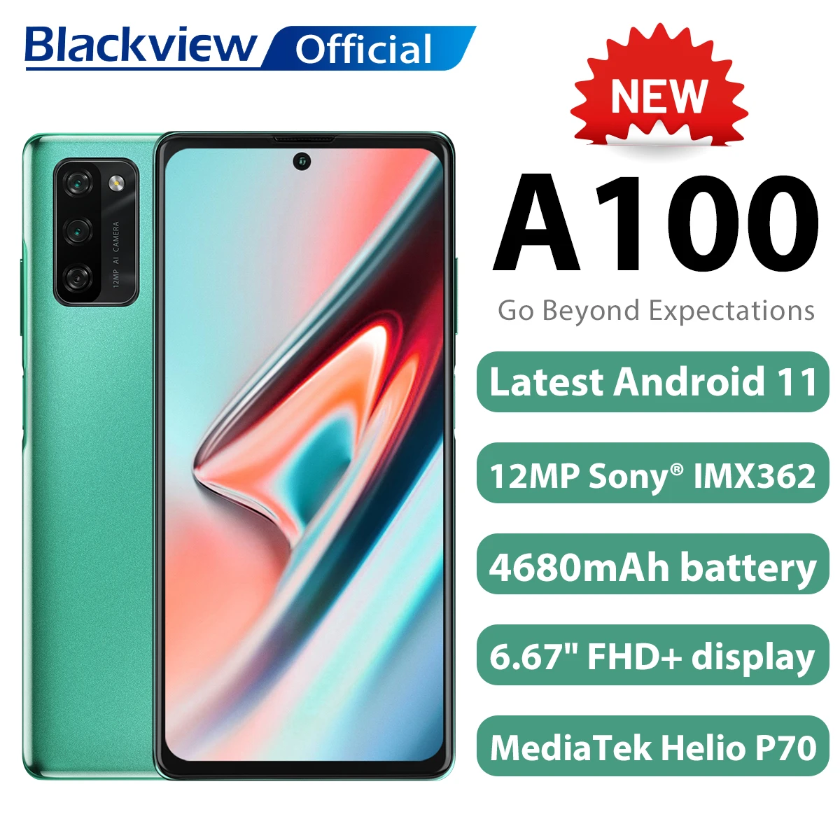 Blackview A100 Android 11 スマホ本体 6+128GB | www.jarussi.com.br
