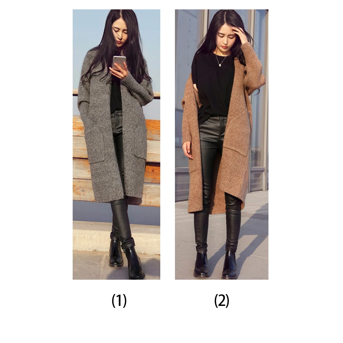 Women's Clothing New Spring Autumn Winter Single Breasted Cashmere Knitted Long Cardigans Sweaters Coat Ladies