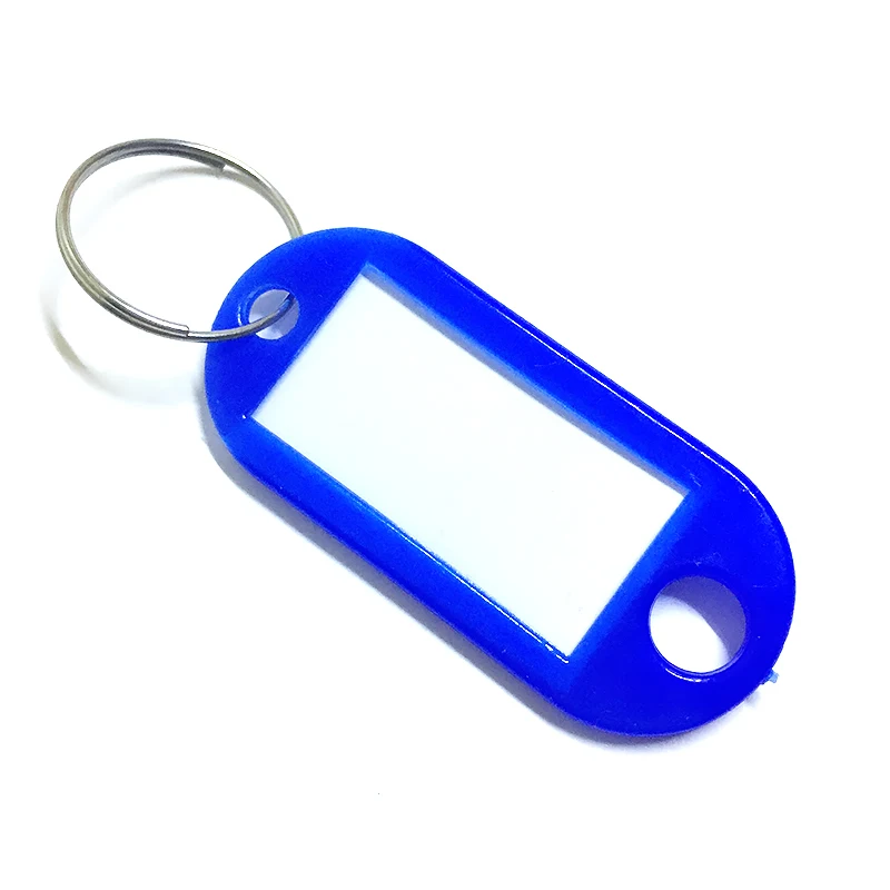 1/10/50Pcs Plastic Keychain Key Fobs Luggage ID Tags Labels Rings With Name Cards Chain Keyring|Брелоки| |