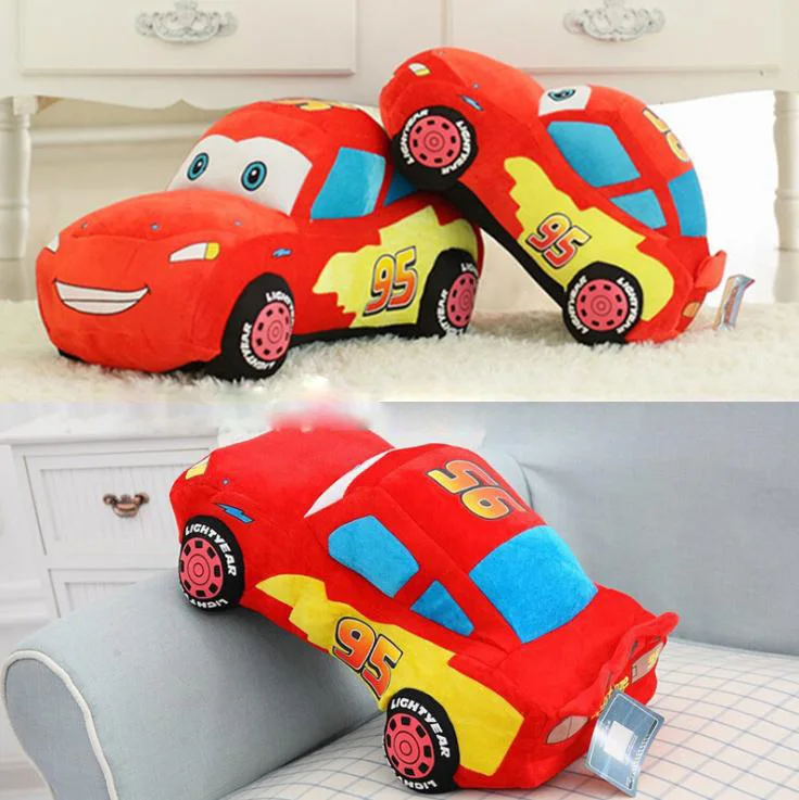 Мягкие автомобили и поезда плюшевые куклы Томас и Друзья Дисней мультфильм модель стены E McQueens Рождественский подарок подушки игрушки для детей