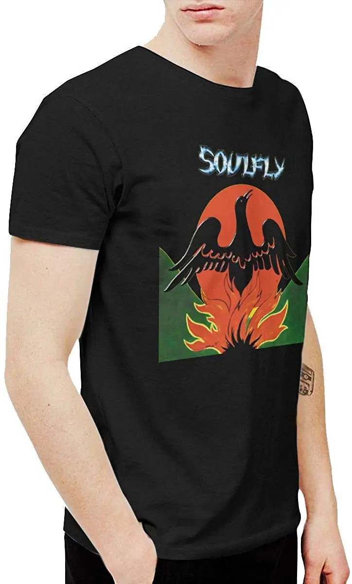 Мужская футболка FGHFG Soulfly черная унисекс для мужчин и женщин | одежда