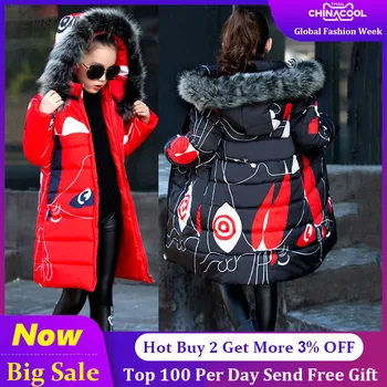 

Kids Winter Jacket For Girls 2019 Fashion Brand Girl Down Jacket Warm Child Down Parkas Coat 4 5 6 7 8 9 10 11 12 13 14 Years